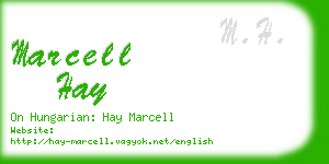 marcell hay business card